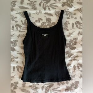 Skims x Dolce Gabbana Cotton Rib Tank - Onyx